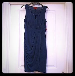 Jennifer Lopez Navy Blue Sailor Twist Dress